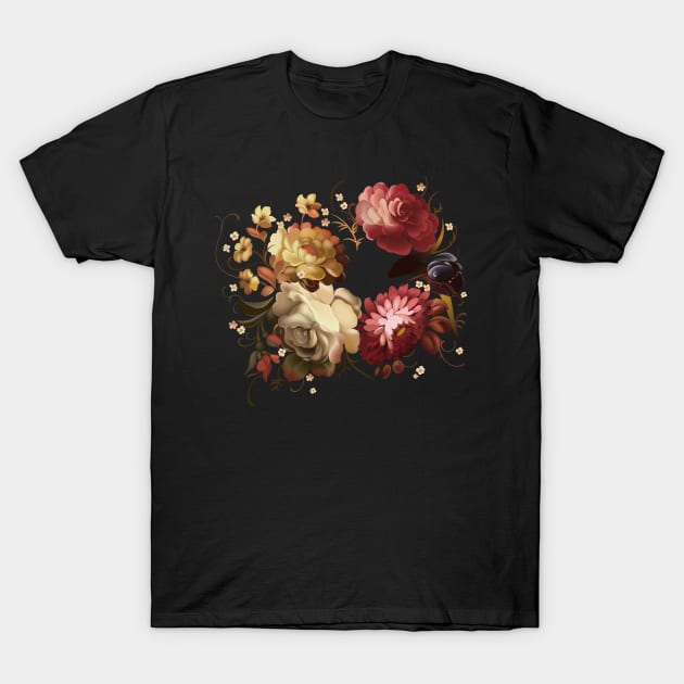 Lovely Vintage Flowers T-Shirt by letnothingstopyou